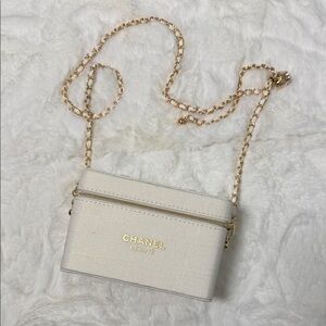 CHANEL Beauté Gold Chain Crossbody Bag NWOT